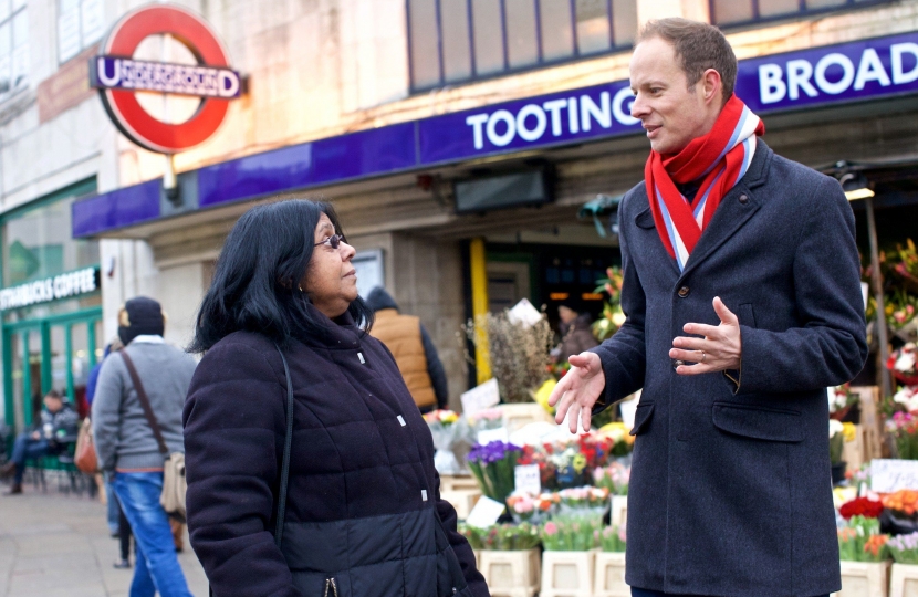 Dan talks to local shop owner about issues at Broadway junction
