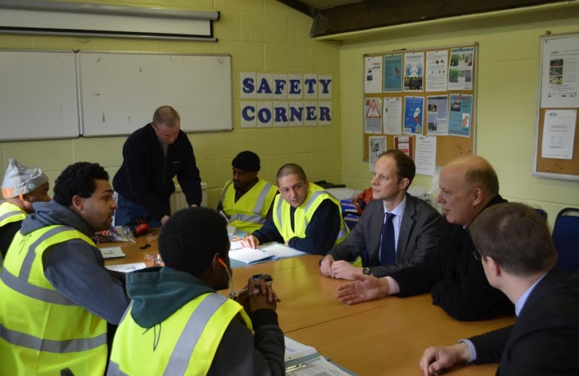 Dan and Chris Grayling join the induction sessions for new joiners