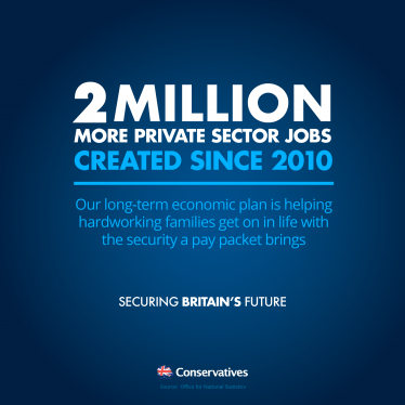 2 million private sector jobs created since 2010