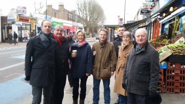 Conservative action team identifying problems on Tooting High St