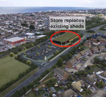 Site of the proposed Lidl store in Greenhill