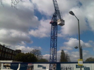 Affordable housing being built in Balham