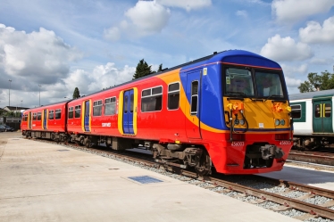 The heavily refurbished class 456 train