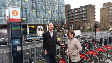 Outside TfL HQ with Jane Ellison MP